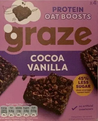 Graze Cocoa Vanilla Protein Oat Bites